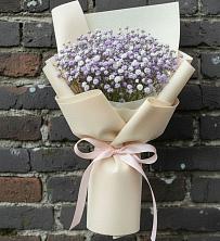 Букет цветов из:  Гипсофила в Посёлок Центральной усадьбы совхоза Озёры