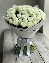 Букет 35 Белых роз в Посёлок Центральной усадьбы совхоза Озёры
