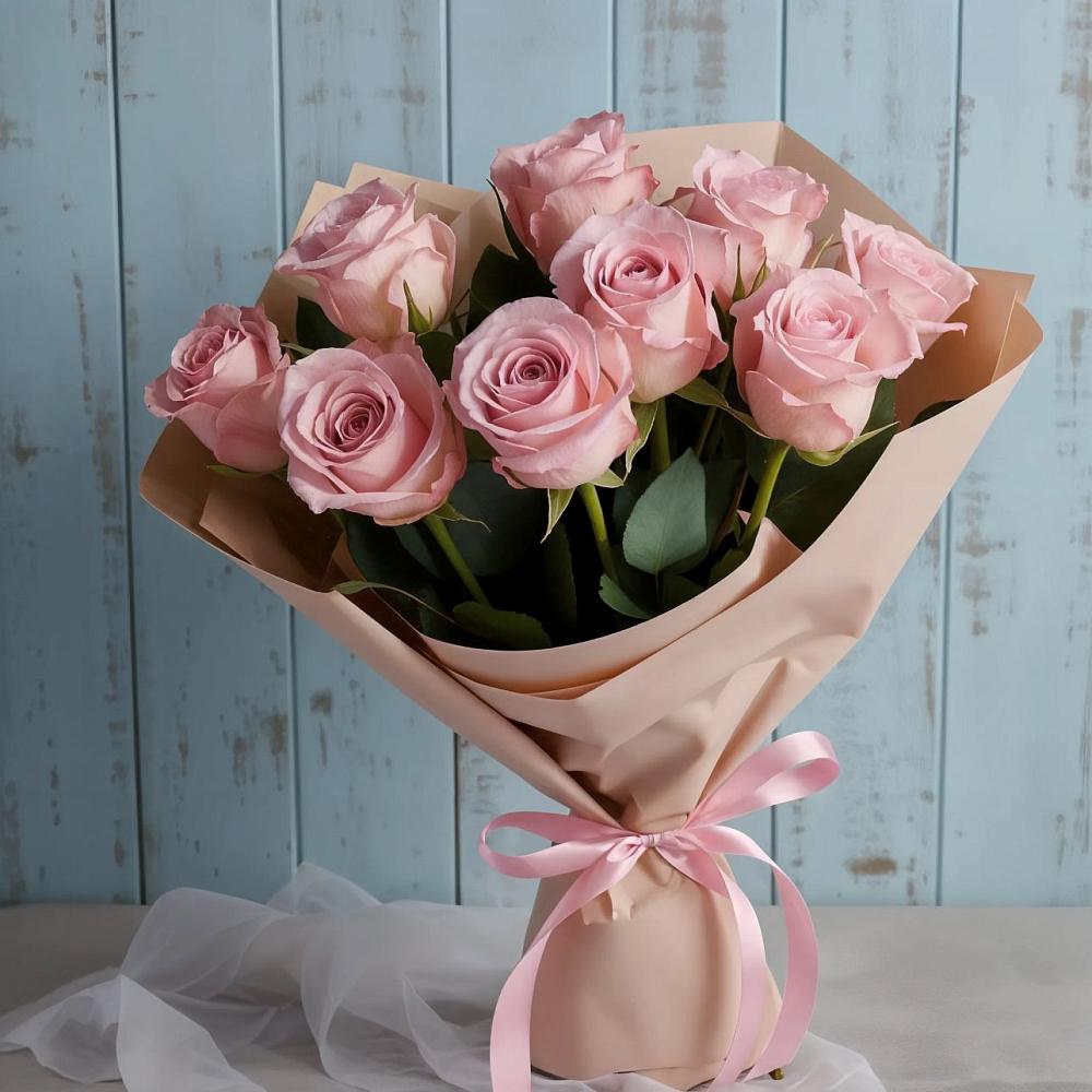 Букет цветов из: Розы в Посёлок Центральной усадьбы совхоза Озёры