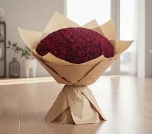 Букет 101 Красная роза в Посёлок Центральной усадьбы совхоза Озёры