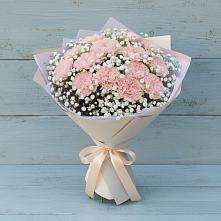 Букет цветов из:  Гвоздики в Посёлок Центральной усадьбы совхоза Озёры