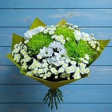 Букет цветов из:  Хризантемы в Посёлок Центральной усадьбы совхоза Озёры