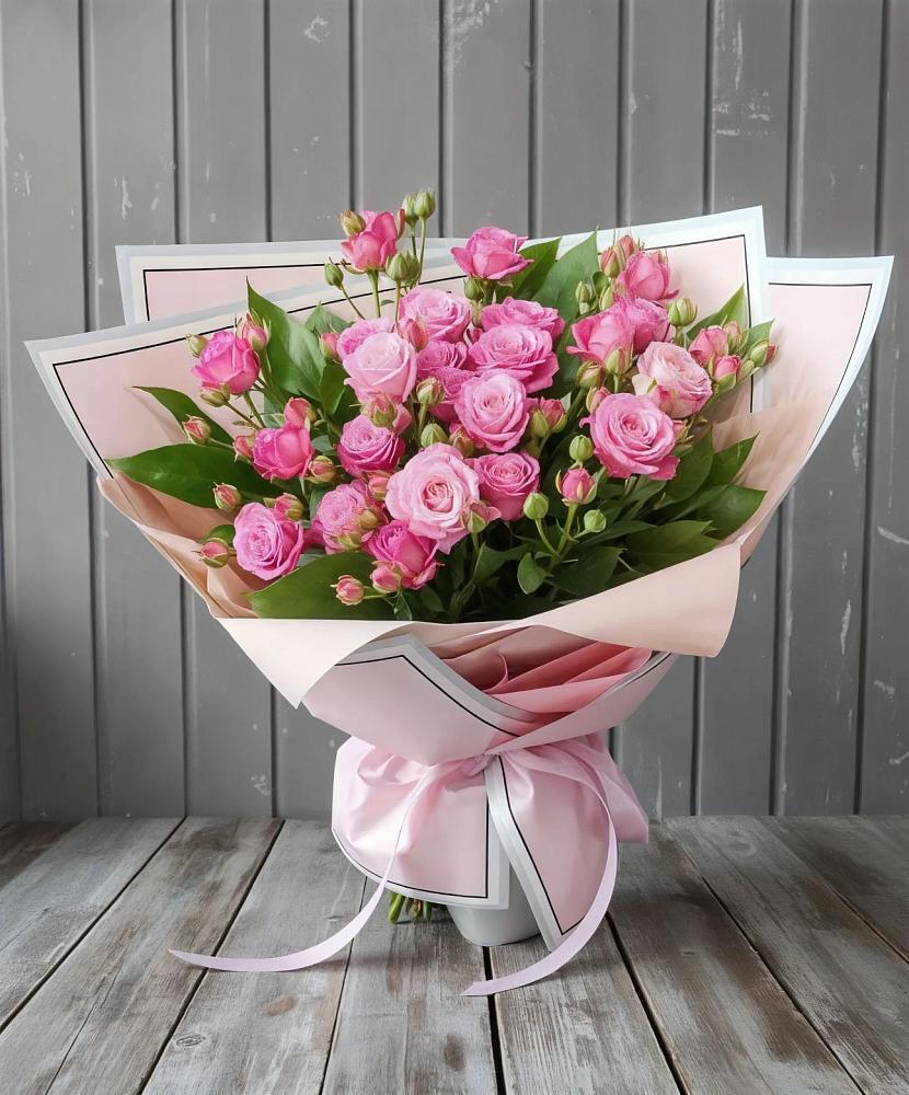 Букет Розовый кустик в Посёлок Центральной усадьбы совхоза Озёры