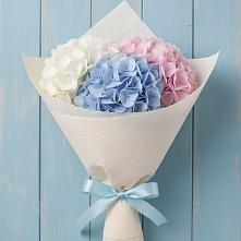 Букет цветов из:  Гортензия в Посёлок Центральной усадьбы совхоза Озёры