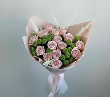 Букет цветов из:  Розы и Хризантемы в Посёлок Центральной усадьбы совхоза Озёры