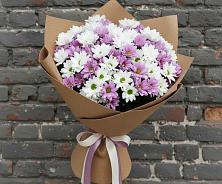 Букет цветов из:  Хризантемы в Посёлок Центральной усадьбы совхоза Озёры