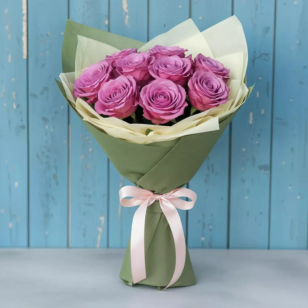 Букет Розы Фёрст Леди в Посёлок Центральной усадьбы совхоза Озёры