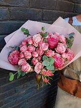 Букет цветов из:  Розы #REPLACE_PRED# Посёлок Центральной усадьбы совхоза Озёры