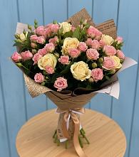 Букет цветов из:  Розы #REPLACE_PRED# Посёлок Центральной усадьбы совхоза Озёры