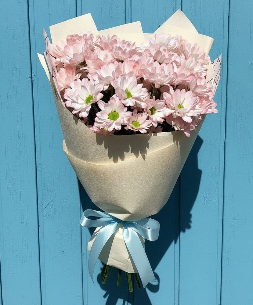 Букет цветов из: Хризантемы в Посёлок Центральной усадьбы совхоза Озёры