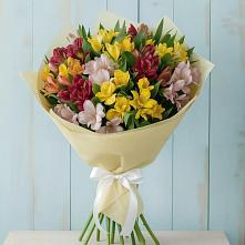 Букет цветов из:  Альстромерии в Посёлок Центральной усадьбы совхоза Озёры