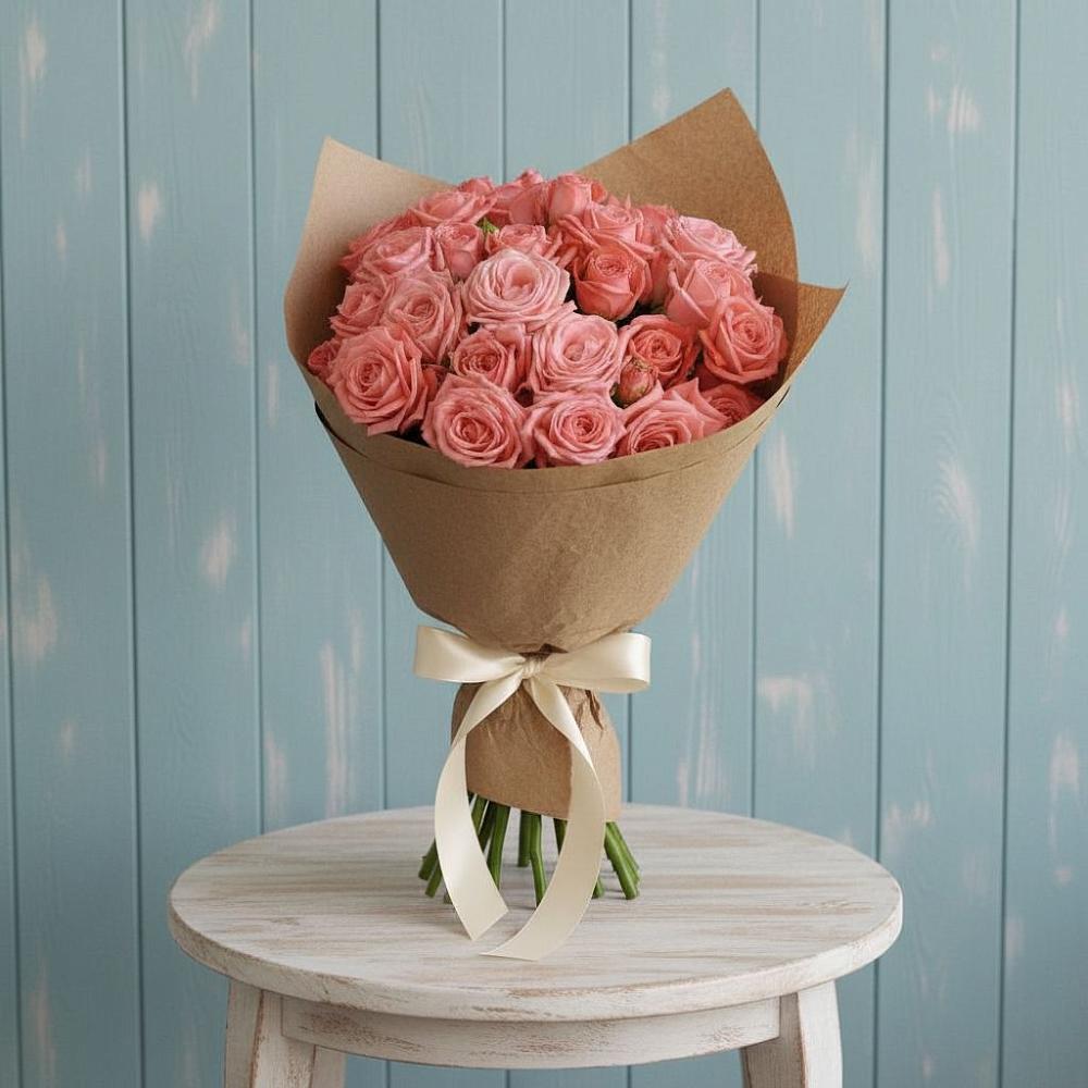 Букет цветов из: Розы в Посёлок Центральной усадьбы совхоза Озёры