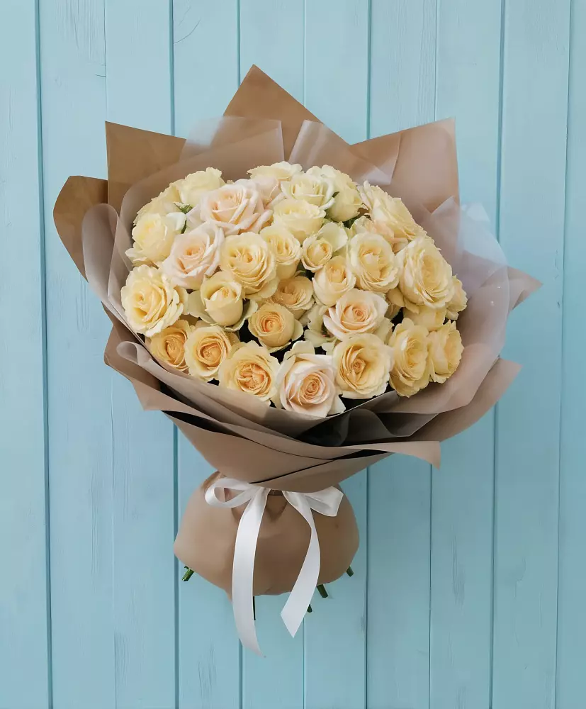 Букет Кремовое облако в Посёлок Центральной усадьбы совхоза Озёры