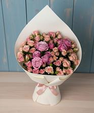 Букет цветов из:  Розы #REPLACE_PRED# Посёлок Центральной усадьбы совхоза Озёры